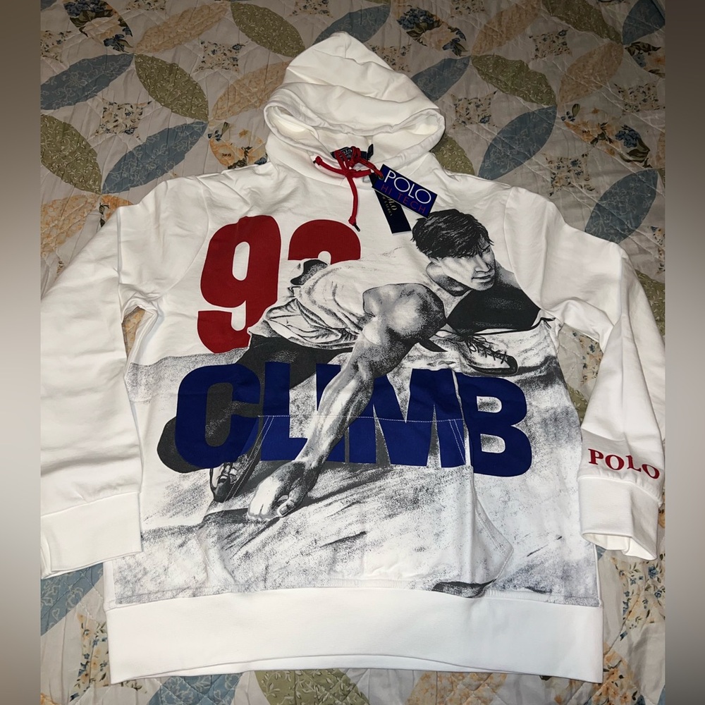 Polo Ralph Lauren men’s climb hoody Sz L New 🔥